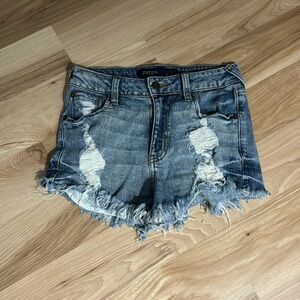 Distressed Jean Shorts